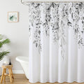 Colorful Star Grey Eucalyptus Waterproof Shower Curtain Set by Colorful+Star