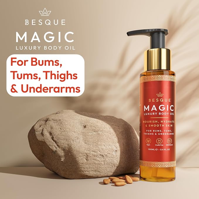 Besque Magic Body Oil, 3.38 FL OZ, After Shower Body Oil - Image 2