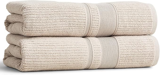 Preston Lane Douro Bath Towel Set – 2 Pack Luxury Cotton Towels, Ultra Soft & by PrestonLane