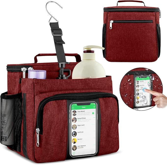 Bukere Portable Shower Caddy College Dorm Room Essential, Shower Caddy Tote Bag by Bukere