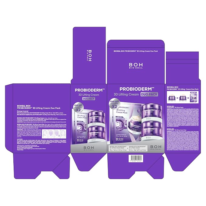 BIOHEAL BOH PROBIODERM™ 3D Lifting Cream Double Set + Cream Masks | Korean - Image 8