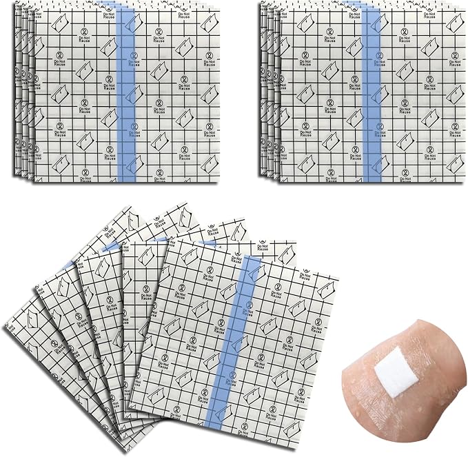 50 Pcs Waterproof Dialysis Port Shower Cover Shields, Tattoo Cover PD Catheter by Unknown