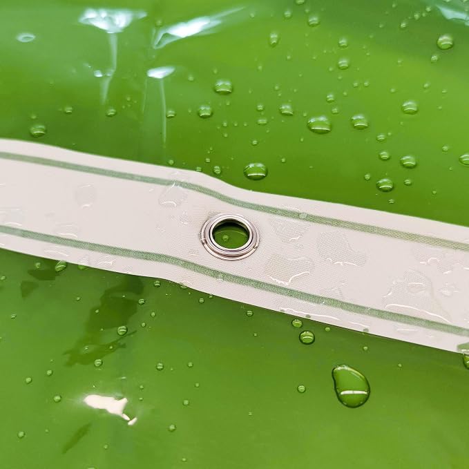 Barossa Design Clear Green Shower Curtain Liner - Image 6