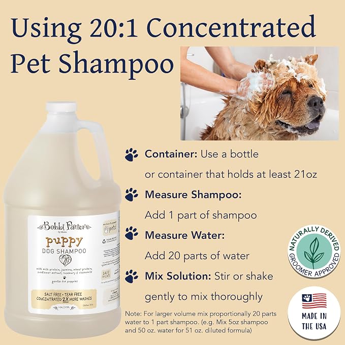 Bobbi Panter Puppy Dog Shampoo, Milk & Honey Fragrance, Nourishing & Gentle - Image 4