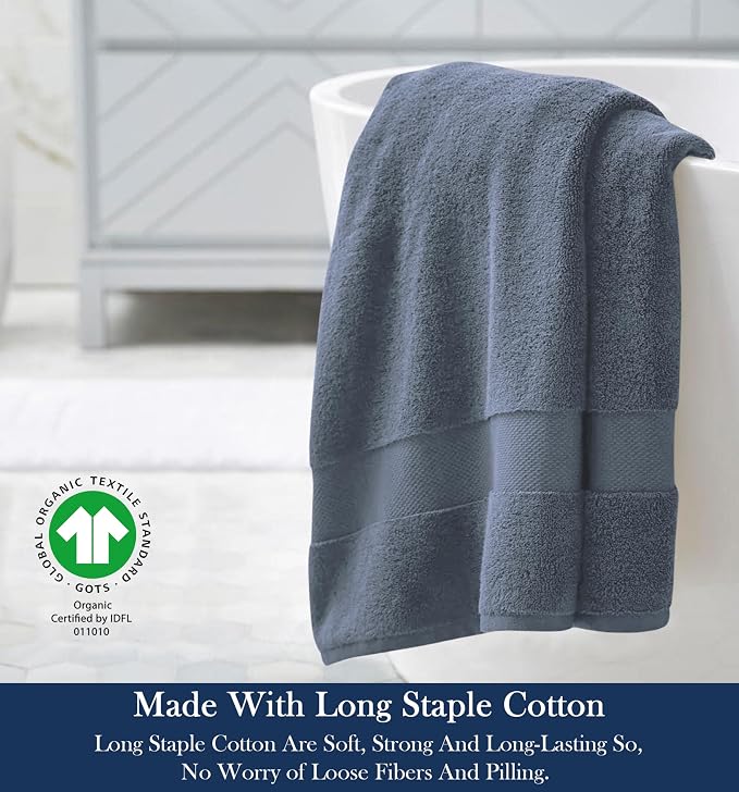 Delara Organic Cotton Luxuriously Plush Bath Sheet | GOTS & Oeko-TEX Certified - Image 3