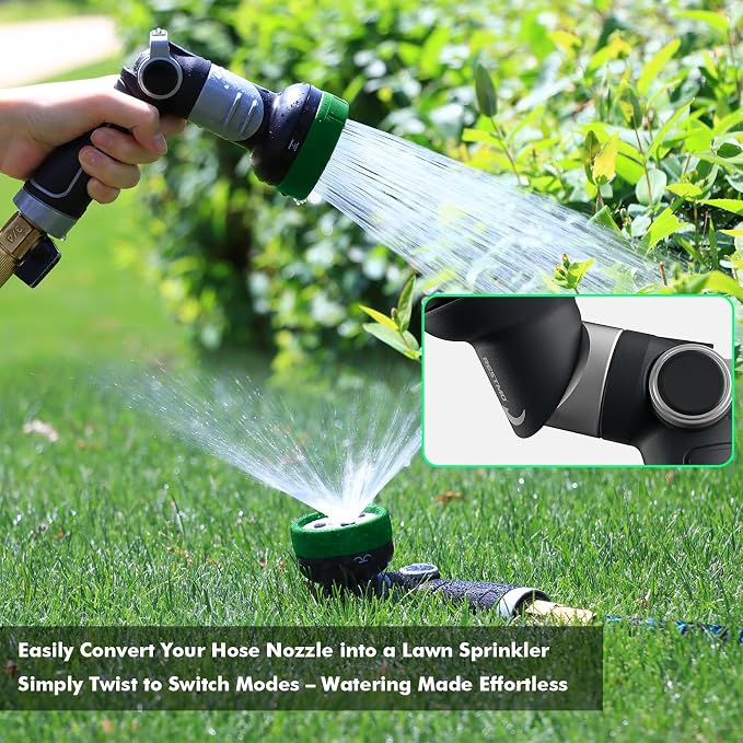 RESTMO 2-IN-1 Garden Hose Nozzle, Heavy Duty Metal Water Hose Nozzle - Image 5