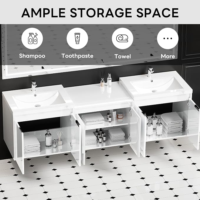 72 inch Floating Bathroom Vanity - Image 3