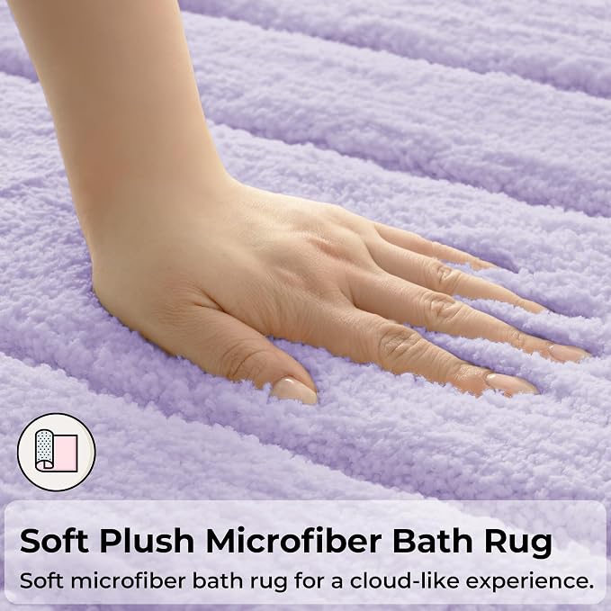 GRANNY SAYS Bathroom Rugs Sets 3 Piece, Soft Absorbent Microfiber Bath Mats - Image 6