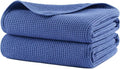 POLYTE 380 GSM Microfiber Oversize Quick Dry Lint Free Waffle Bath Towel by Polyte