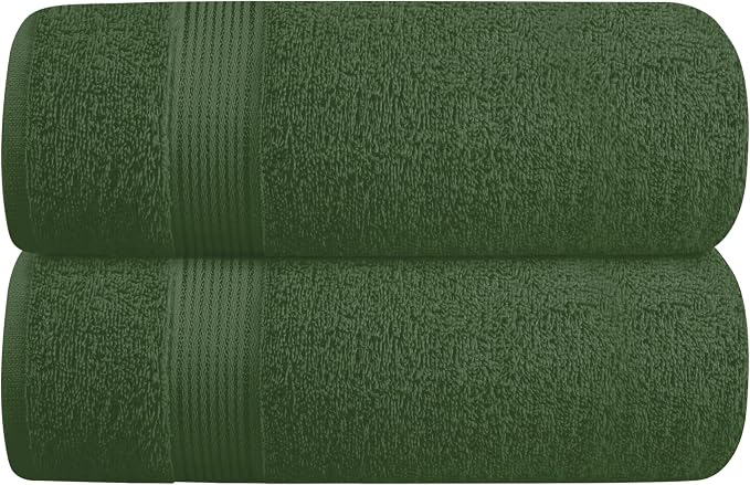 Belizzi Home Cotton 2 Pack Oversized Bath Towel Set 28x55 inches, Large Bath by Unknown
