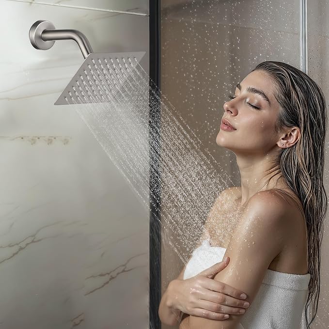 VEVOR Shower Faucet Set, 12 Inch Ceiling Mount Rainfall Shower System - Image 9