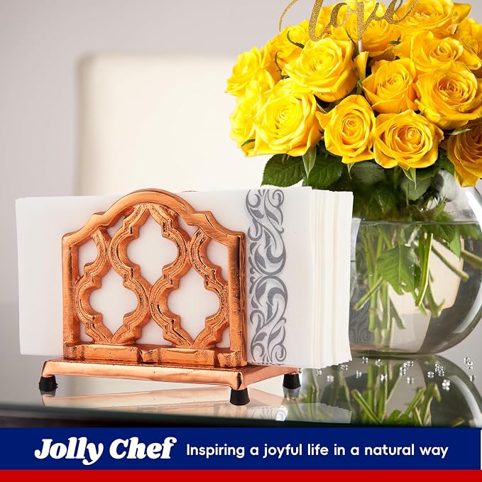 JOLLY CHEF 100 Disposable Hand Towels, Soft and Absorbent Linen Feel Dinner - Image 7