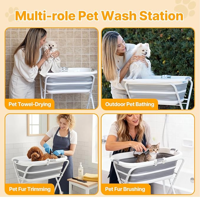 2 in 1 Dog Bath Tub Dog Washing Station - Image 2