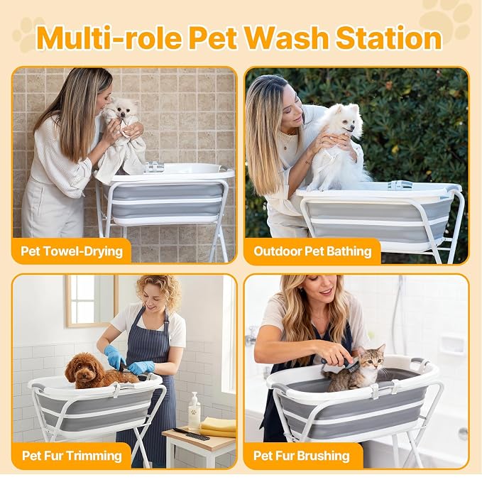 Beberoad 2 in 1 Dog Bath Tub Dog Washing Station - Image 4
