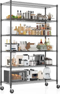 Homdox Heavy Duty Storage Shelves, 6 Tier Wire Shelving Unit by HOMDOX