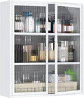 Bathroom Wall Cabinet with Glass Doors, Metal Medicine Cabinet with LED Light by VASAAOSD