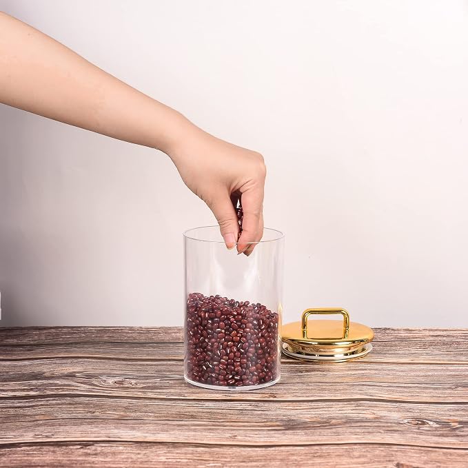 2 Pack 24 oz Medium Acrylic Storage Apothecary Jar - Image 6