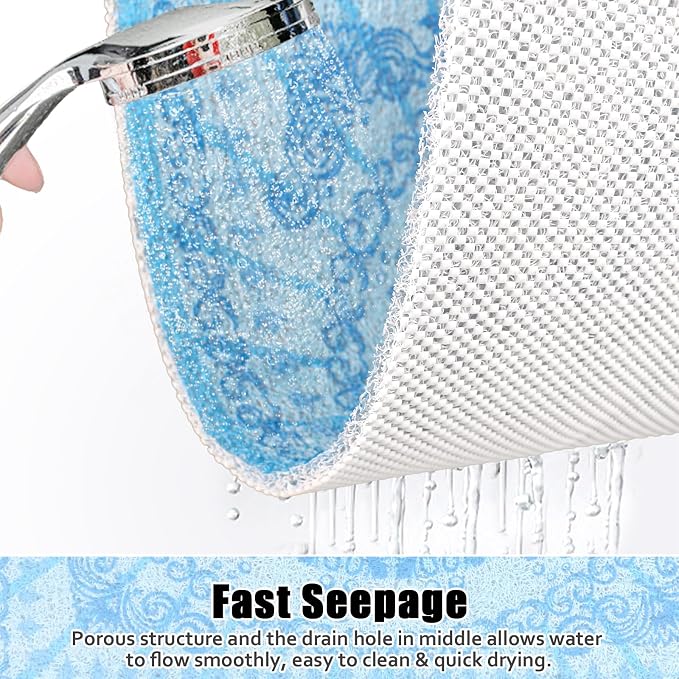 Square Shower Mat Non Slip: 31x31 Inch Extra Large Shower Floor Mat - Image 3