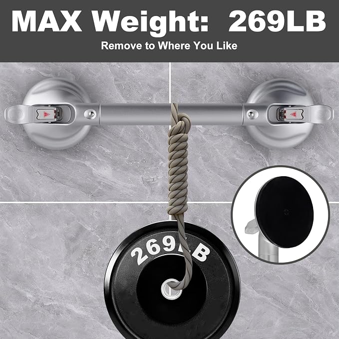 Heavy Duty Suction Shower Grab Bar - Image 3