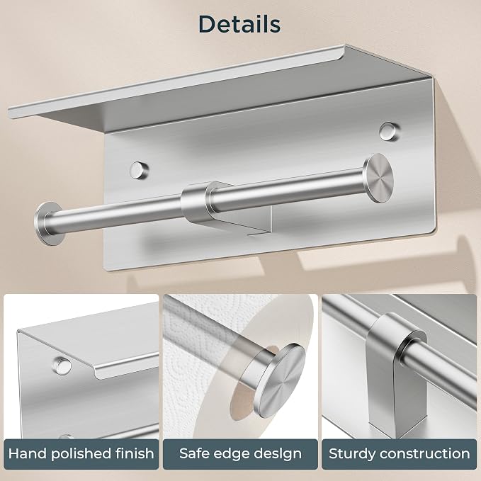 FORIOUS Double Toilet Paper Holder - Image 3