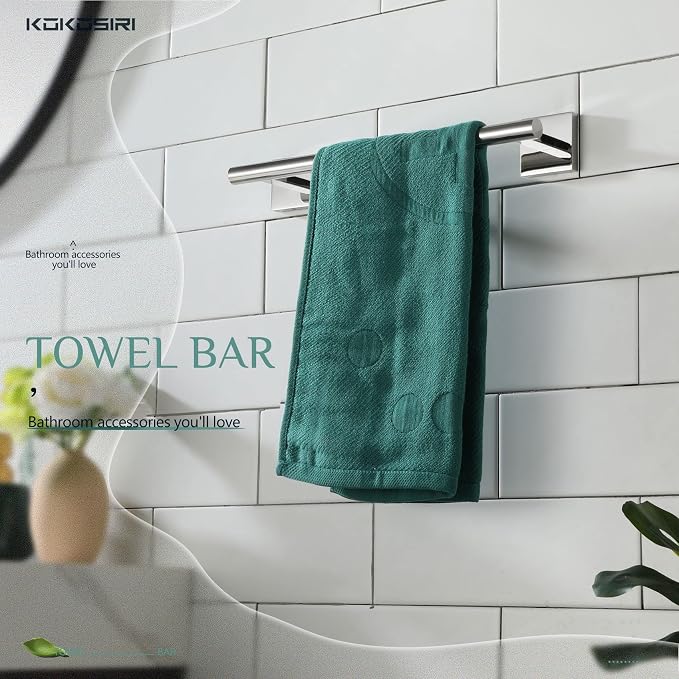 KOKOSIRI Hand Towel Bar 12 Inch Bathroom Towel Holder - Image 6