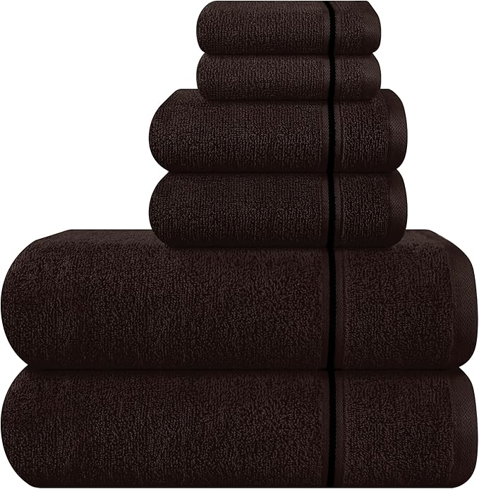 MyOwn Ultra Soft 6 Pack Cotton Towel Set, Contains 2 Bath Towels 28x55 inch by Unknown