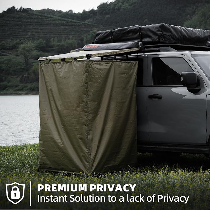 Vehicle Side Shower Room with Roof, 3.3ft x 3.3ft Privacy Shelter Restroom - Image 4