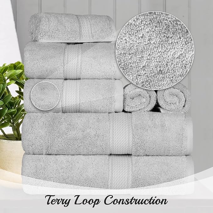 BLUENILEMILLS Madison Egyptian Cotton Towels, Towel Set - Image 8