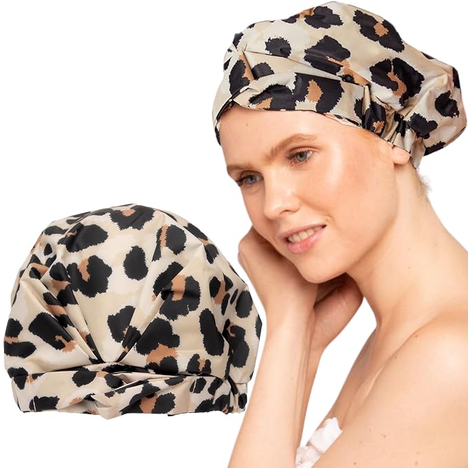 Kitsch Luxury Shower Caps for Women Reusable Waterproof by Kitsch