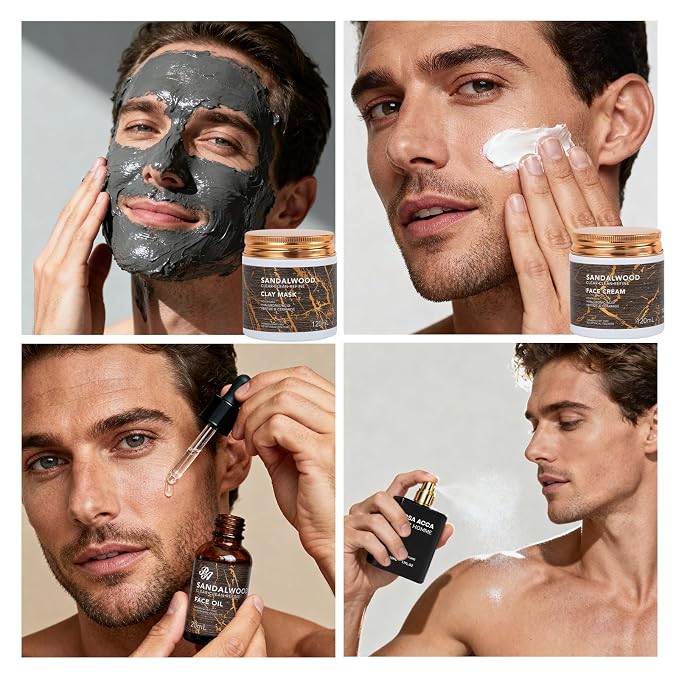 Christmas Gifts for Men, Facial Skin Care Set, Bath & Body Gift Kit, Face - Image 2