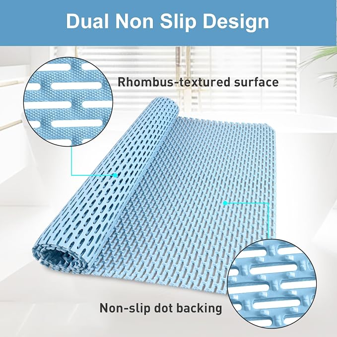 Square Shower Mat: 32"x32" Extra Large Non Slip Shower Mats - Image 3