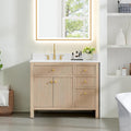 ALTAIR 42 Bathroom Vanity with Sink Mordern Pedestal Single Vanities Large by ALTAIR