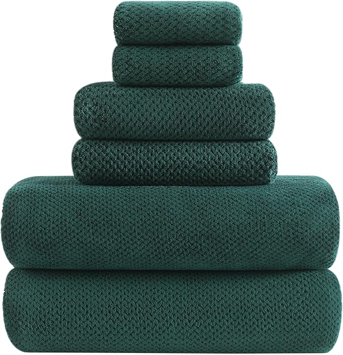 YTYC 29x59 Inch Bath Towels Set of 6 Large, Super Soft Absorbent Lint Free by YTYCTowels