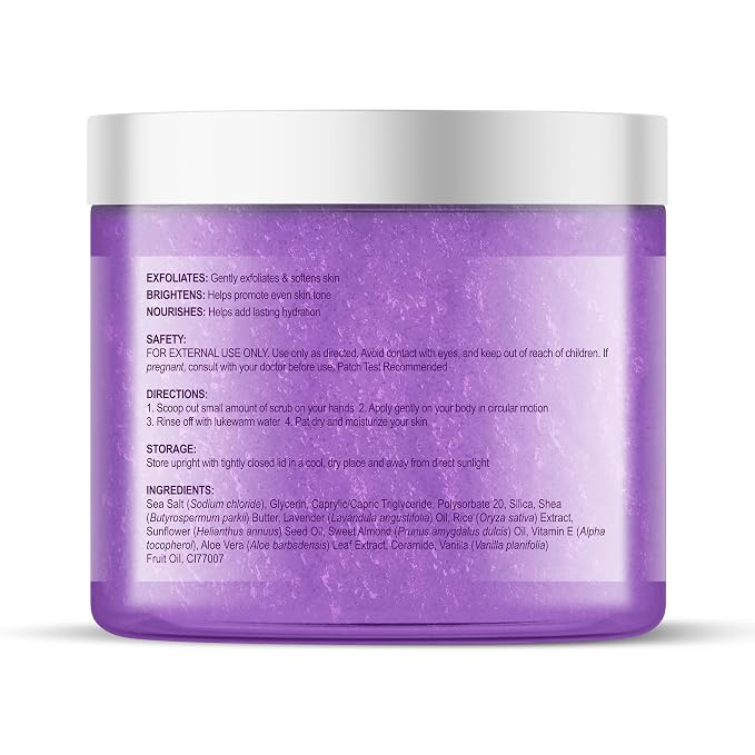 Botanic Hearth Dreamy Lavender Body Scrub 8.8 Fl Oz | Gently Exfoliates and - Image 8