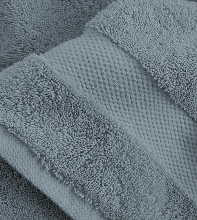 Delara Organic Cotton Towels, 650 GSM Plush Feather Touch Quick Dry Wash Cloths - Image 3