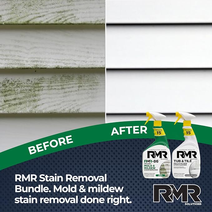RMR Mold Stain Eraser Max Pack – No-Scrub Tub & Tile Cleaner + Instant Mold & - Image 5