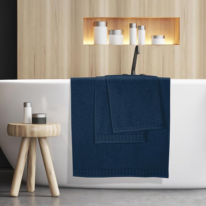 Cotton 2 Pack Oversized Bath Towel Set 28x55 inches, Large Bath Towels - Image 5