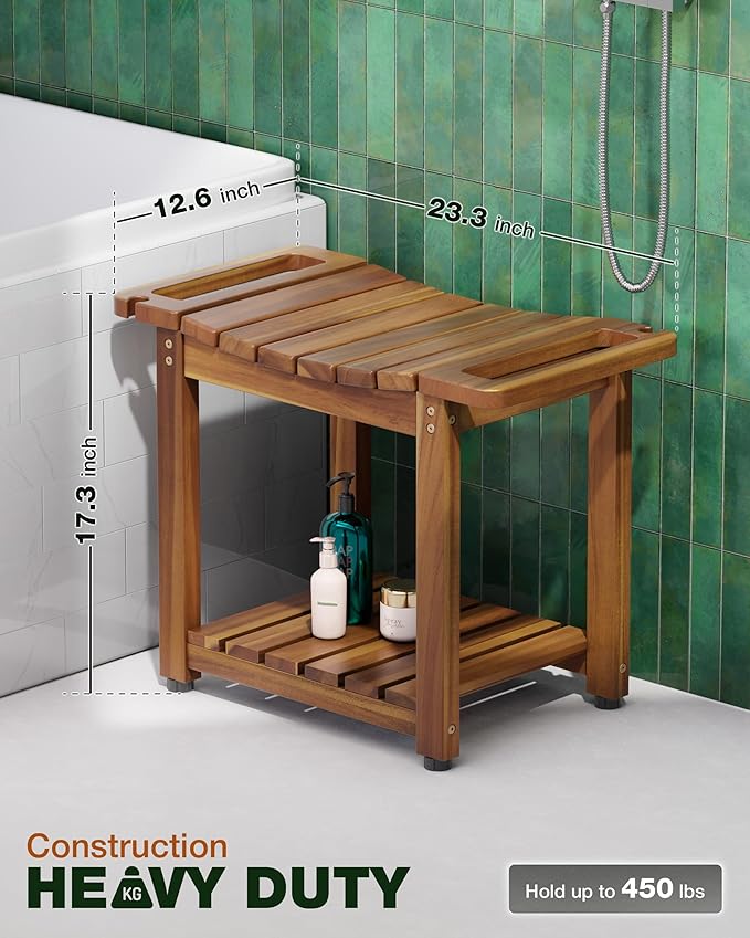 BLUEWEST Shower Bench Seat - Image 3