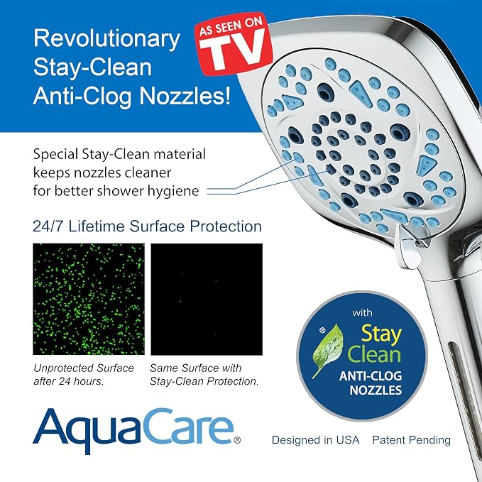 6-way High Pressure 82 Spray Mode Filtered Showerhead Combo - Image 8