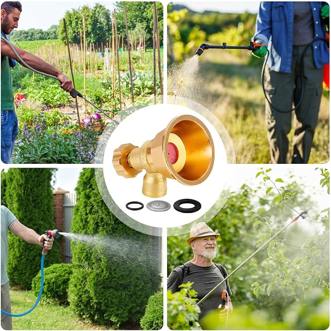 High Pressure Garden Hose Nozzle Spray | Durable Hose Attachment - Image 4