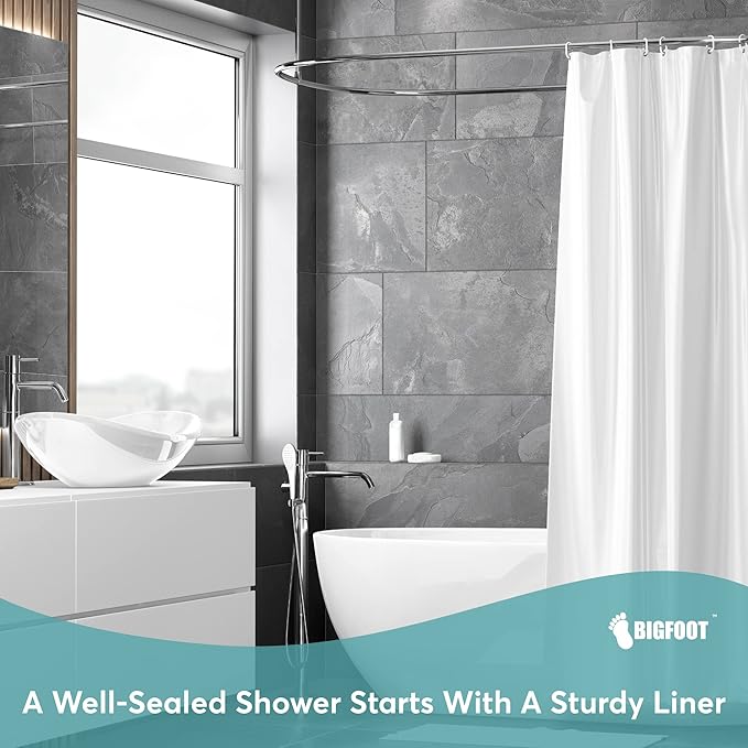 BigFoot Clear Shower Curtain Liner - Image 9