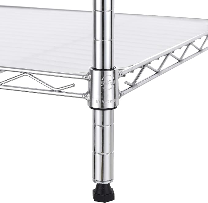 Finnhomy 8-Tier Wire Shelving Unit Adjustable Steel Wire Rack Shelving 8 - Image 8