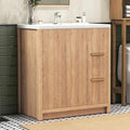 32 Inch Bathroom Vanity with Sink, Bathroom Vanity Cabinet with Single Sink by Umeiga