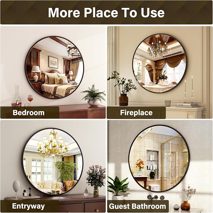 36 Inch Round Mirror - Image 9