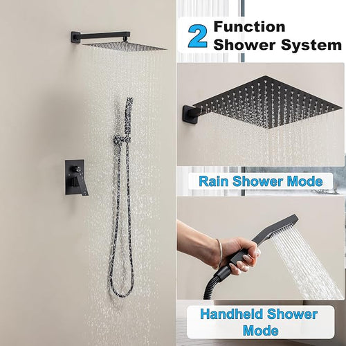 10 Inch Shower Faucet Set, Rainfall Shower System - Image 2