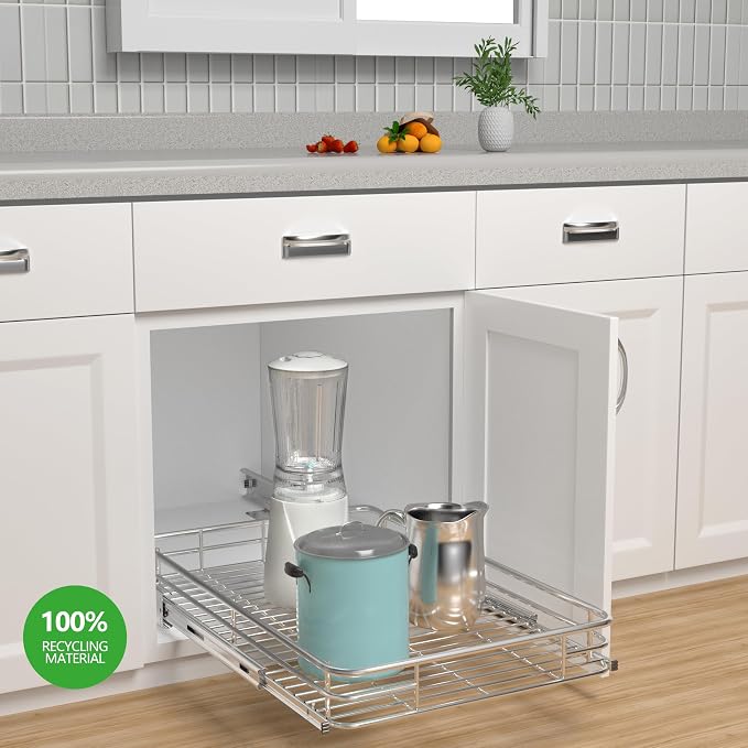 Pull Out Cabinet Organizer, Slide Out Shelves - Image 2