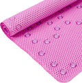 Bathtub Mat Non Slip 36” X 17” Pink Shower Mat Soft Foam Bath Mats by DwellAid