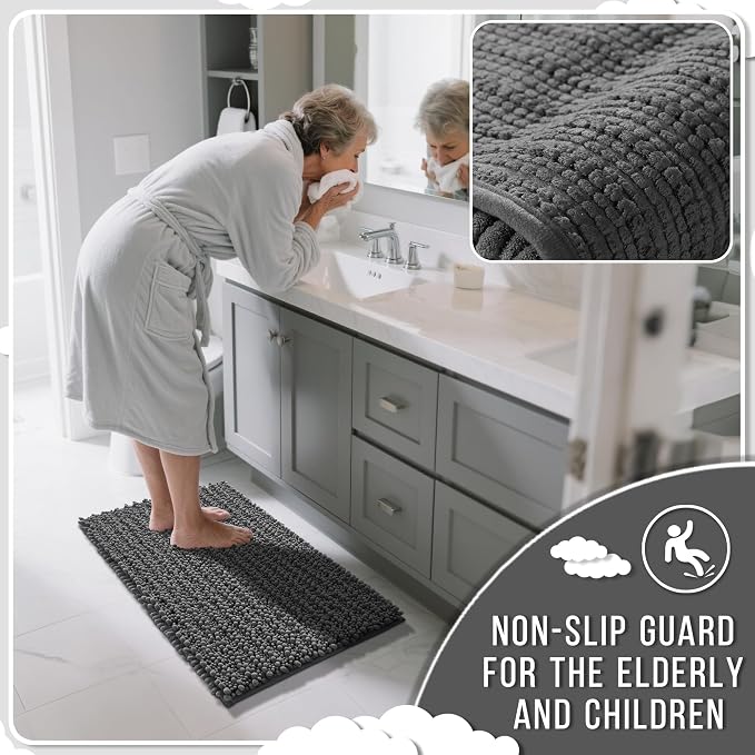 Yimobra Bathroom Rugs Non Slip Washable - Image 6