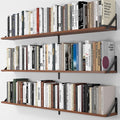 Heimlove 48 Inch Large Wall Bookshelves Set of 3, Wall Mounted Bookshelves by Heimlove