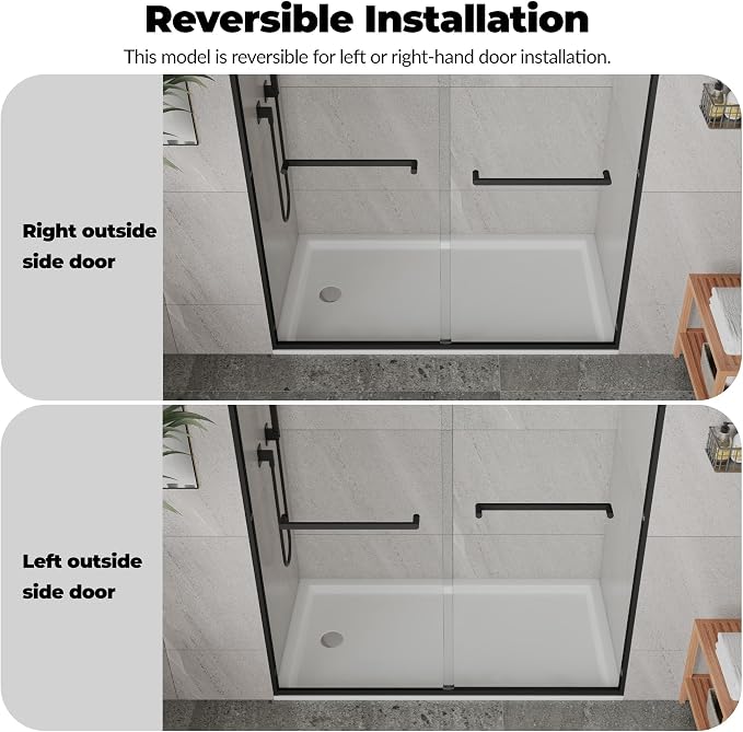 Sliding Shower Door, Aluminum Alloy Frame - Image 6